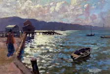 Wellington Harbour, 1894. Creator: James McLauchlan Nairn