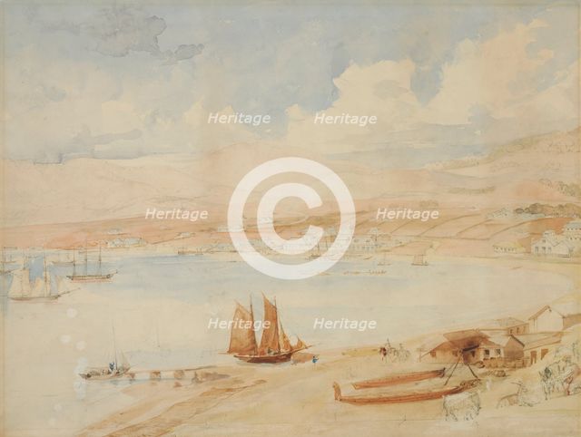 Wellington Harbour, N.Z., 1841. Creator: Charles Heaphy.