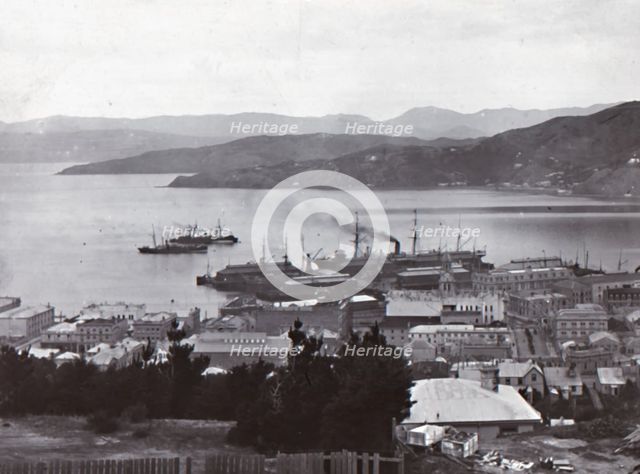 'Wellington Harbour', late 19th-early 20th century.  Creator: Unknown.