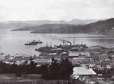 Wellington Harbour late 19th-early 20th century. Creator: Unknown