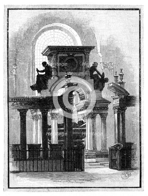 Wellington Monument, St Paul's Cathedral, London, c1888. Artist: Unknown