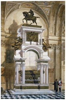 Wellington's Monument in St Paul's Cathedral City of London, 1877. Artist: Robert Whellock