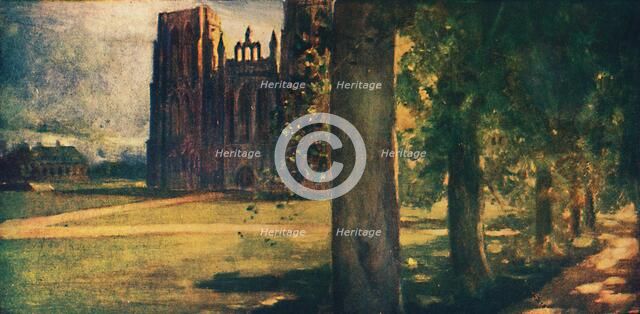 'Wells Cathedral', 1912. Artist: Unknown.