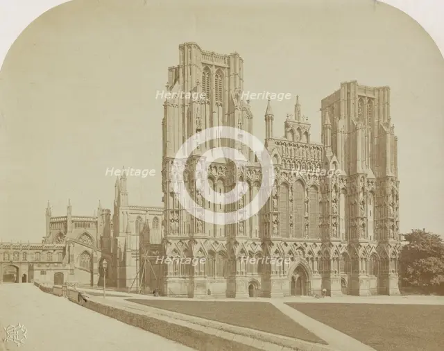 Wells Cathedral, Somerset, 1862. Artist: Cundall, Downes & Co.