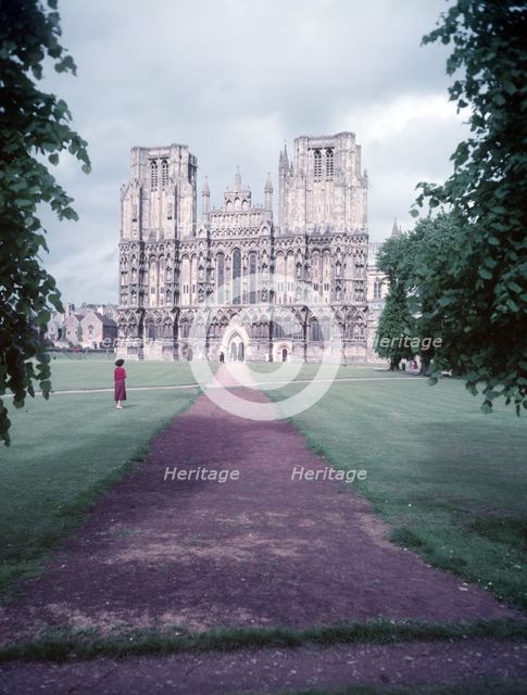 Wells Cathedral, Somerset, c1955. Creator: Arthur Charles Kirby Ware.