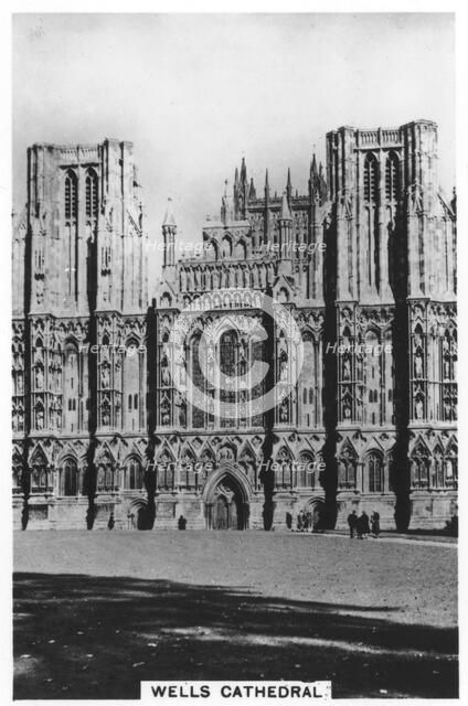 Wells Cathedral, Wells, Somerset, England, 1936. Artist: Unknown