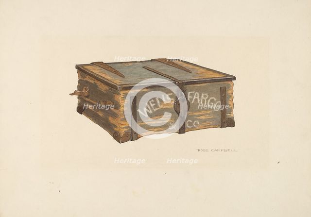Wells Fargo Gold Box, 1935/1942. Creator: Rose Campbell-Gerke.
