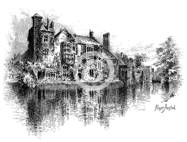 Wells Palace, Somerset, 1895.Artist: Alex Ansted