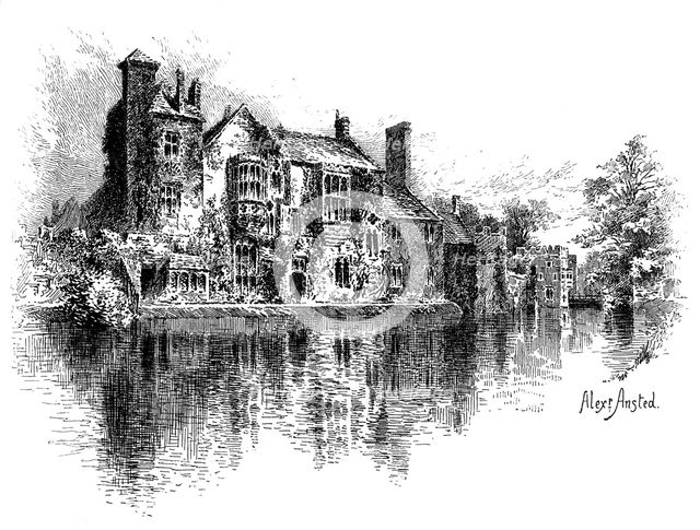 Wells Palace, Somerset, 1895.Artist: Alex Ansted