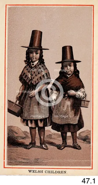 Welsh Children, c1860s-1880s. Creator: Charles Smith Allen.