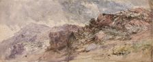 Welsh Crags, 1845-55. Creator: David Cox the Elder