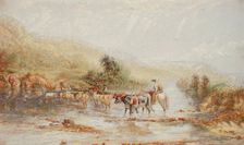 Welsh Drovers, Published c1850. Creator: George Baxter
