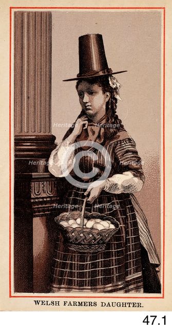 Welsh Farmer's Daughter, c1860s-1880s. Creator: Charles Smith Allen.