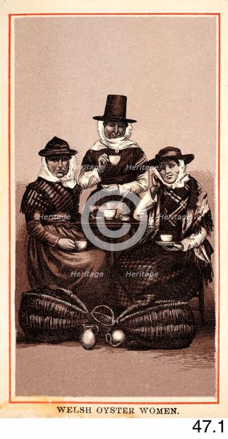 Welsh Oyster Women, c1860s-1880s. Creator: Charles Smith Allen.