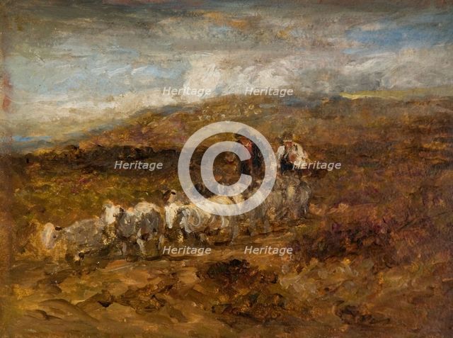 Welsh Shepherds, 1841. Creator: David Cox the elder.