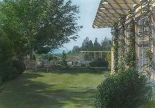 "Welwyn," Harold Irving Pratt house, 100 Crescent Beach Road, Glen Cove, New York, c1914. Creator: Frances Benjamin Johnston