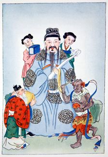 Wen Ch'ang, K'eui-Hsing and Chu I, 1922. Creator: Unknown