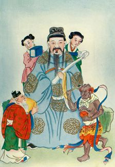 Wen Ch'ang, K'uei Hsing, and Chu I 1922. Creator: Unknown