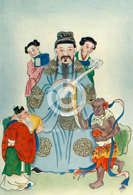 'Wen Ch'ang, K'uei Hsing, and Chu I', 1922. Creator: Unknown.