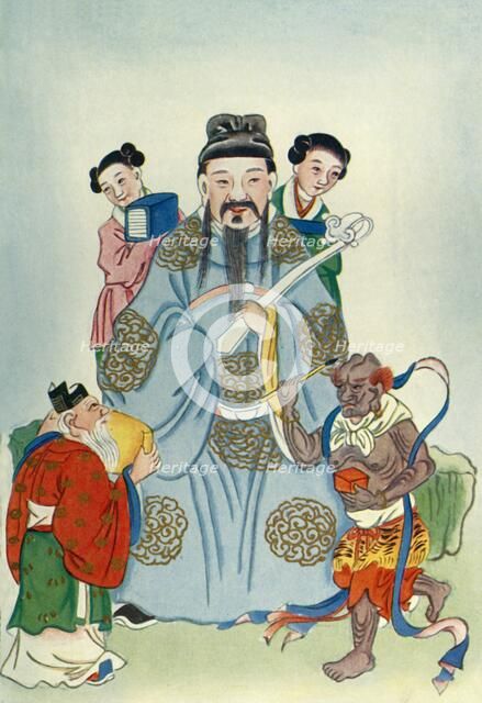 'Wen Ch'ang, K'uei Hsing, and Chu I', 1922. Creator: Unknown.