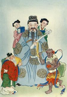 Wen Ch'ang, K'uei Hsing, and Chu I 1922. Creator: Unknown