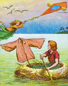 Wendy and Peter escape c1905