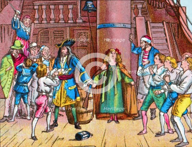 'Wendy tied to the mast', c1905. Artist: Unknown.