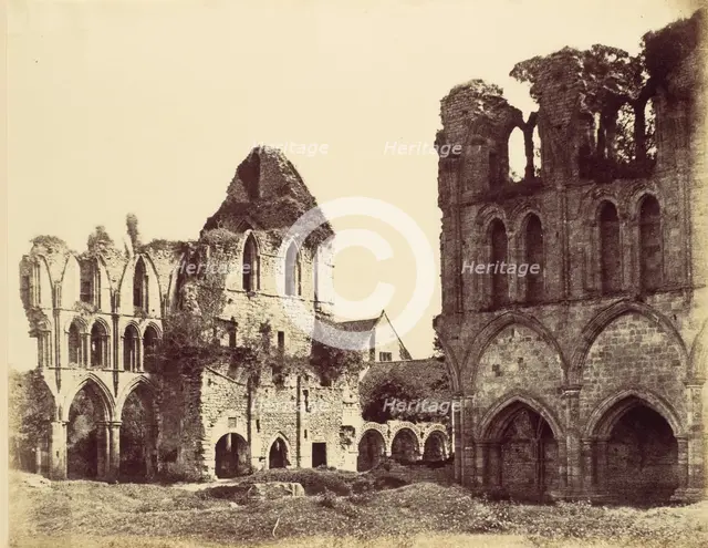 Wenlock Abbey, 1858. Creator: Alfred Capel-Cure.