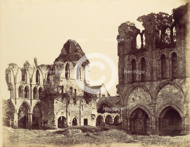 Wenlock Abbey, 1858. Creator: Alfred Capel-Cure.