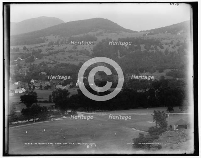 Wentworth Hall from the golf links, Jackson, N.H., between 1890 and 1901. Creator: Unknown.