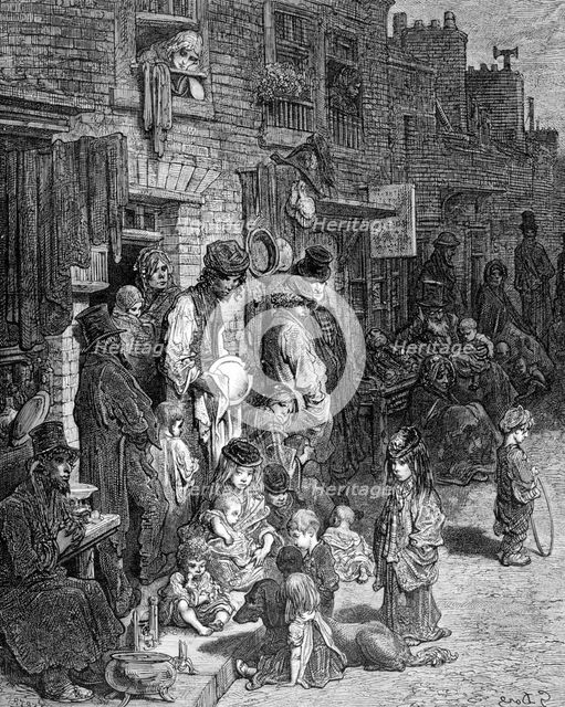 'Wentworth Street, Whitechapel', 1872. Creator: A Bertrand.