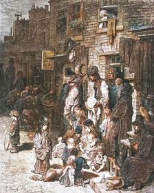 Wentworth Street, Whitechapel 1872. Creator: Gustave Doré