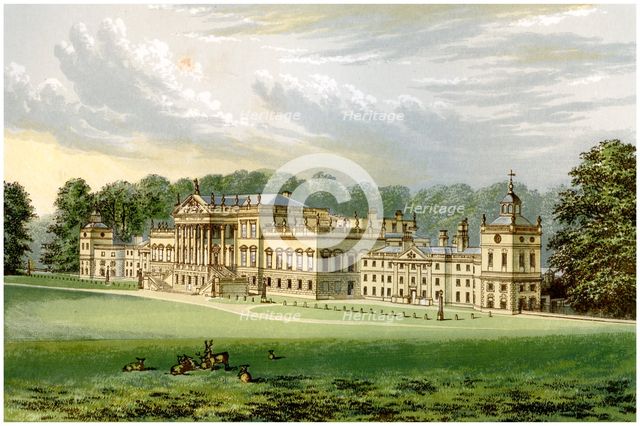 Wentworth Woodhouse, Yorkshire, home of Earl Fitzwilliam, c1880. Artist: Unknown