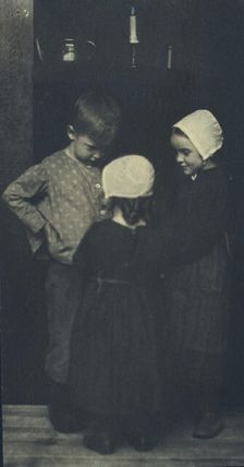 We're going to have warm potatoes!, c1900. Creator: Elizabeth B. Brownell