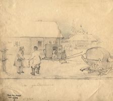 We're packing up, 2nd half of 19th century. Creator: Mikhail Znamensky