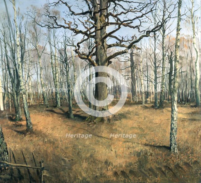 Wermsdorf Forest, 1859. Artist: Rayski, Louis Ferdinand von (1806-1890)