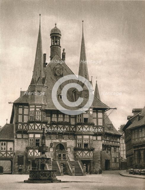 'Wernigerode - Rathaus', 1931. Artist: Kurt Hielscher.