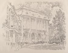 Wertheim, Leipziger-Platz, Berlin, 1921. Creator: Joseph Pennell