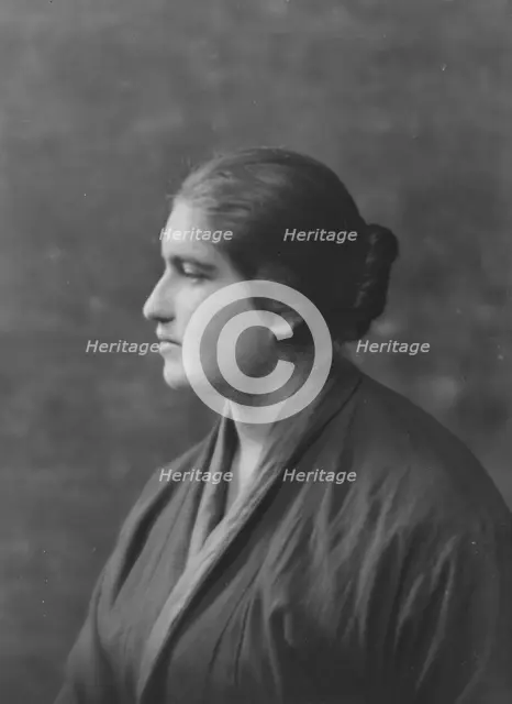 Wertheimer, M., Miss, portrait photograph, 1916. Creator: Arnold Genthe.