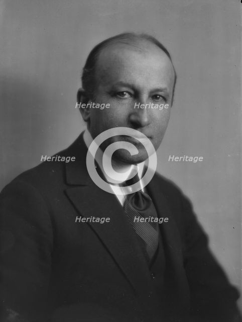 Wertheimer, Mr., portrait photograph, 1917. Creator: Arnold Genthe.