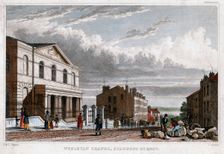 Wesleyan Chapel, Stanhope Street, London, 1830.Artist: J Smith