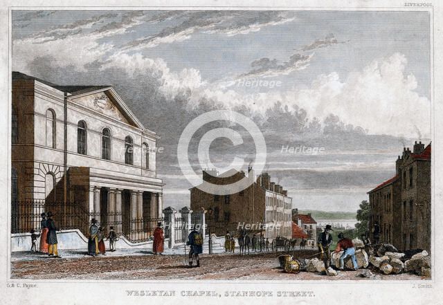Wesleyan Chapel, Stanhope Street, London, 1830.Artist: J Smith