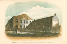 Wesleyan Methodist chapel and school, Union Street, Rochdale, Manchester, 1876