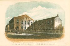 Wesleyan Methodist chapel and school, Union Street, Rochdale, Manchester, 1876