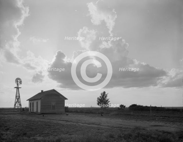 West Texas "family farm", on edge of the Dust Bowl, 1937. Creator: Dorothea Lange.
