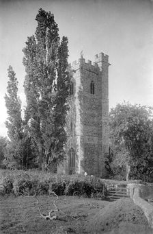 West tower of St Mary's church, Luccombe, Somerset, c1900. Artist: Farnham Maxwell Lyte