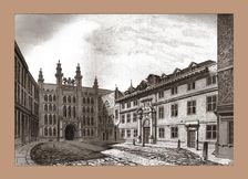 West View of Guildhall Chapel and Blackwell Hall, 1886