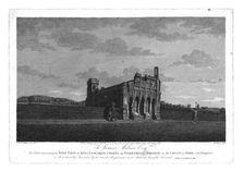 West View of King Edward's Chapel on Wakefield Bridge in the County of York c1800. Artist: William Byrne