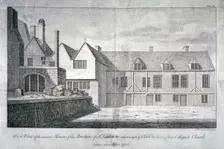 West view of the Church of St Katherine by the Tower, Stepney, London, 1764. Artist: F Perry