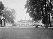 West view of the mansion at Mt. Vernon, c.between 1910 and 1920. Creator: Unknown
